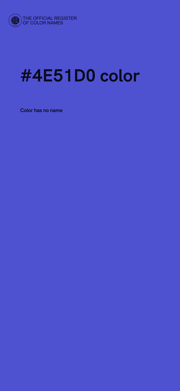#4E51D0 color image