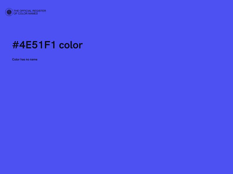 #4E51F1 color image