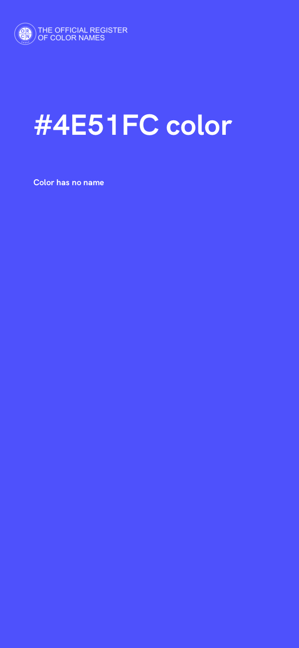 #4E51FC color image