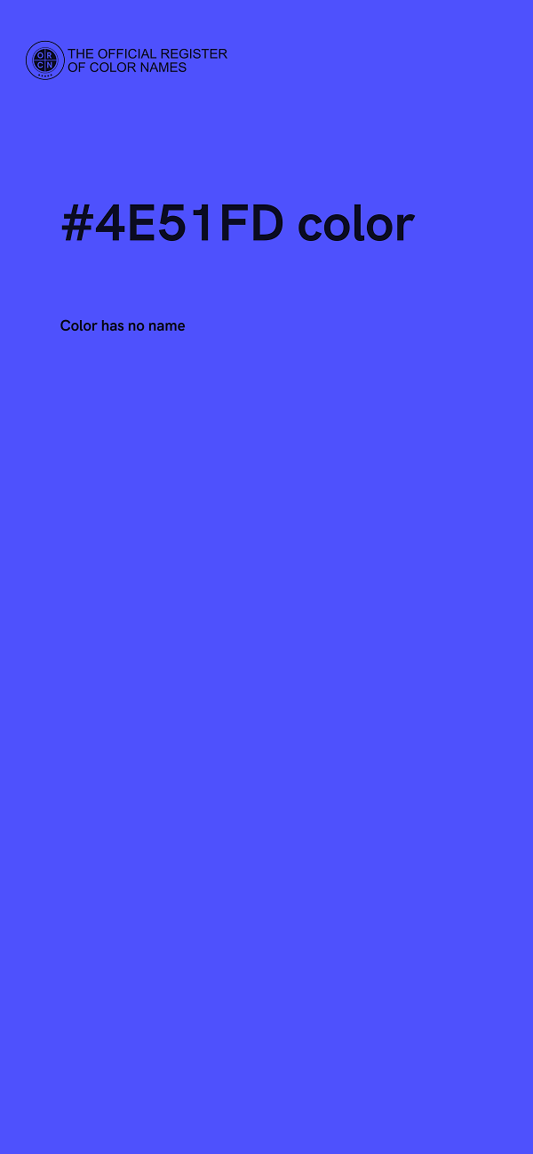 #4E51FD color image