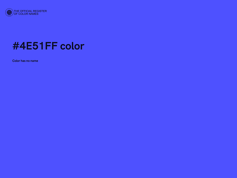 #4E51FF color image