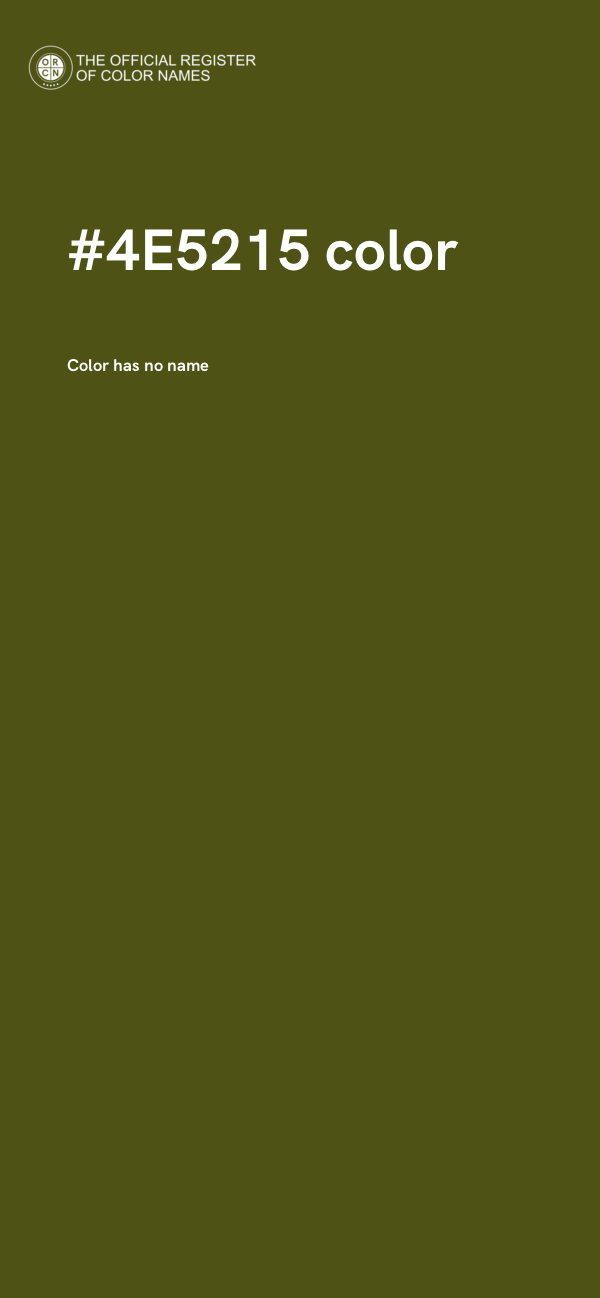 #4E5215 color image