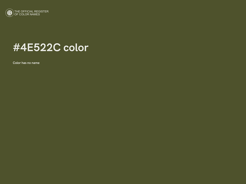#4E522C color image