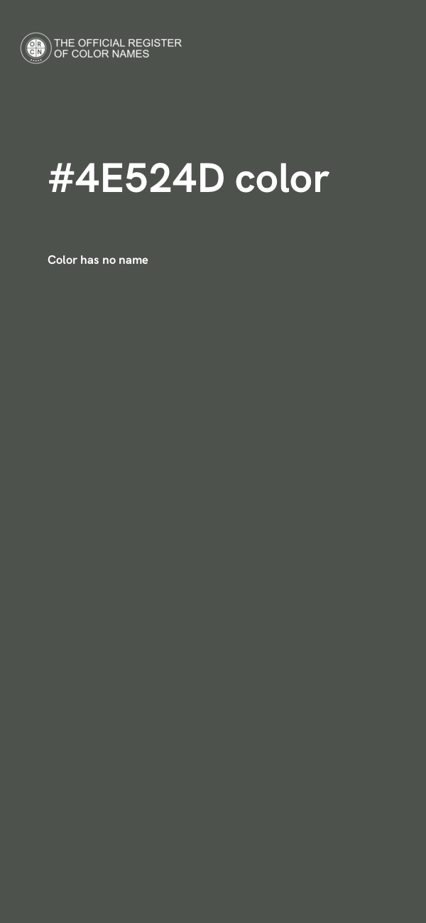 #4E524D color image