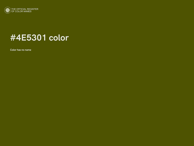 #4E5301 color image