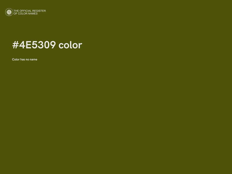 #4E5309 color image