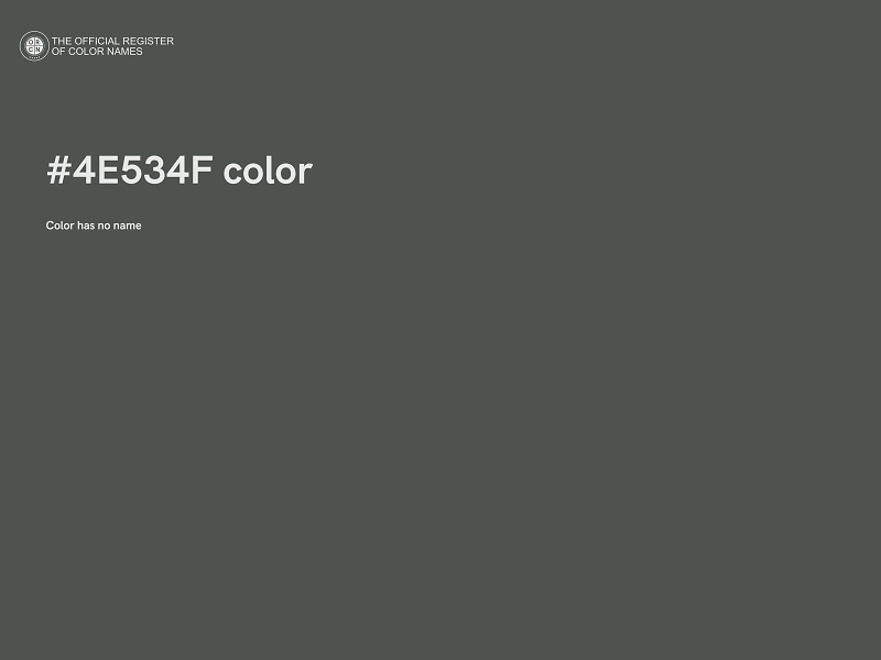 #4E534F color image