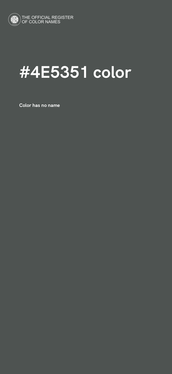 #4E5351 color image