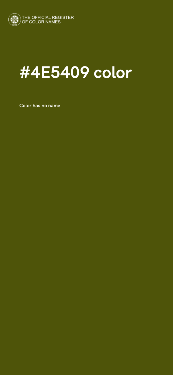 #4E5409 color image