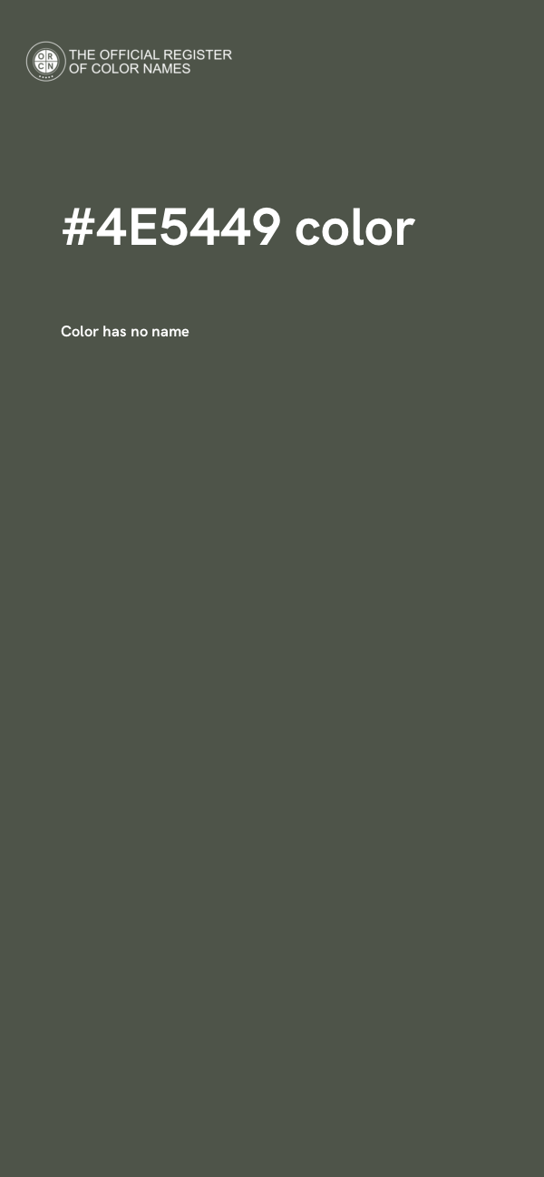 #4E5449 color image