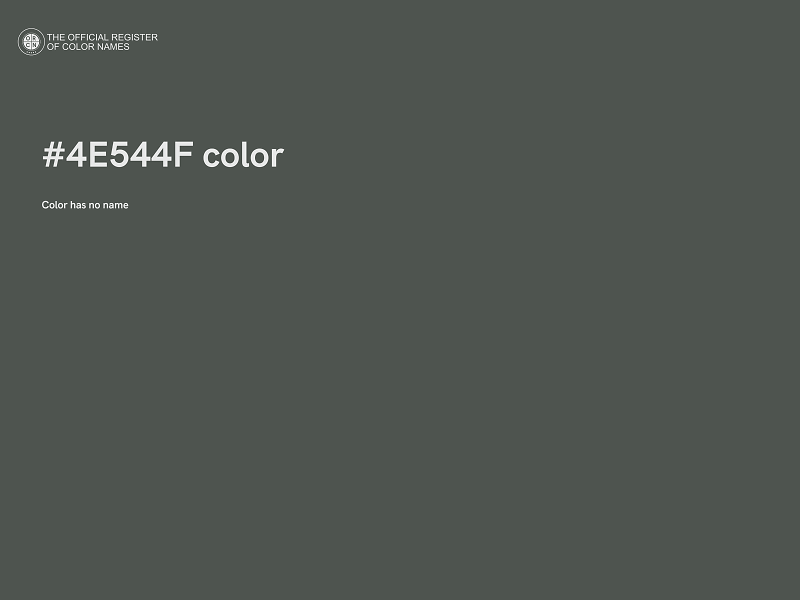 #4E544F color image