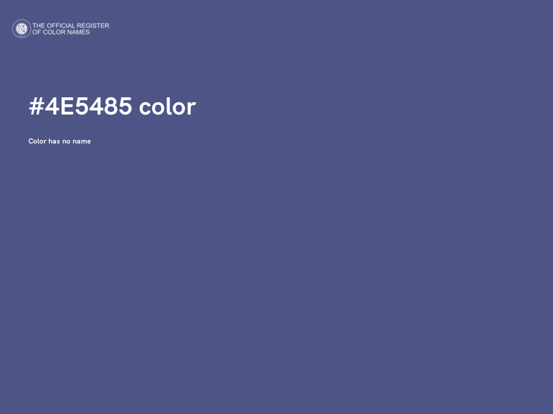 #4E5485 color image