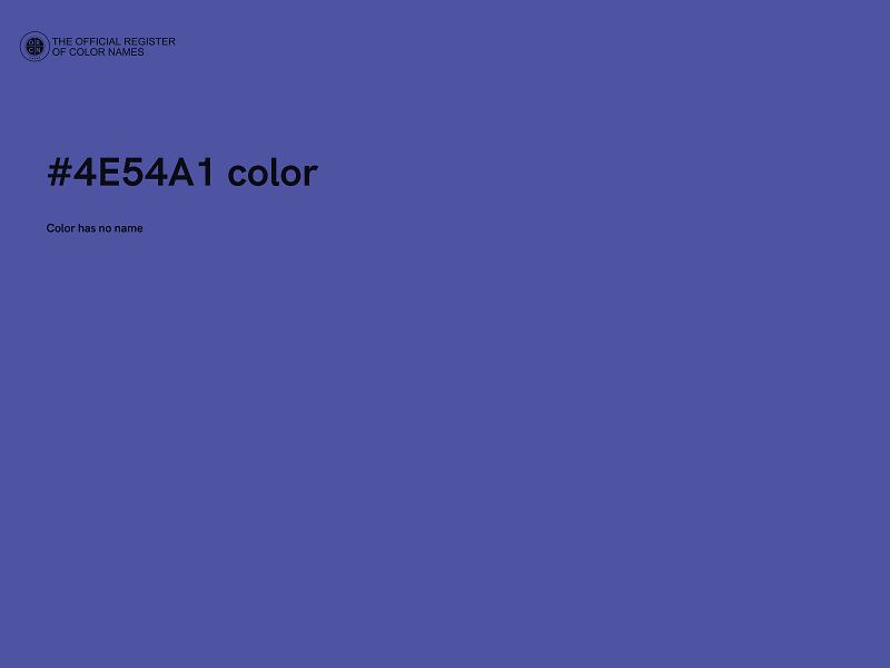 #4E54A1 color image