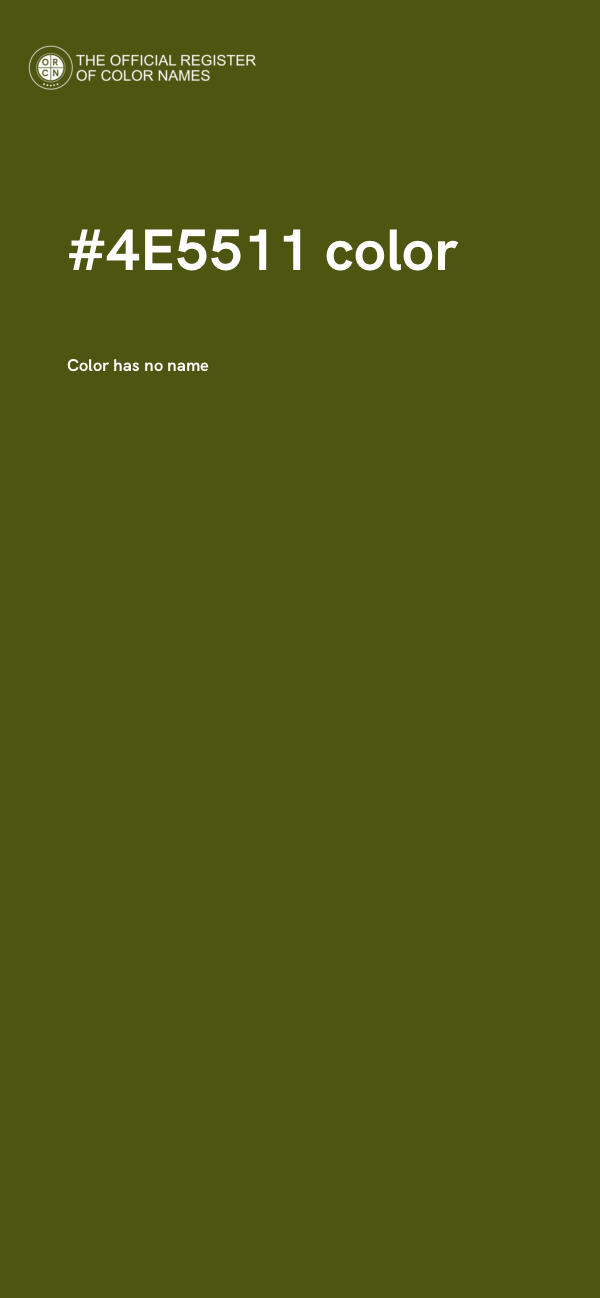 #4E5511 color image