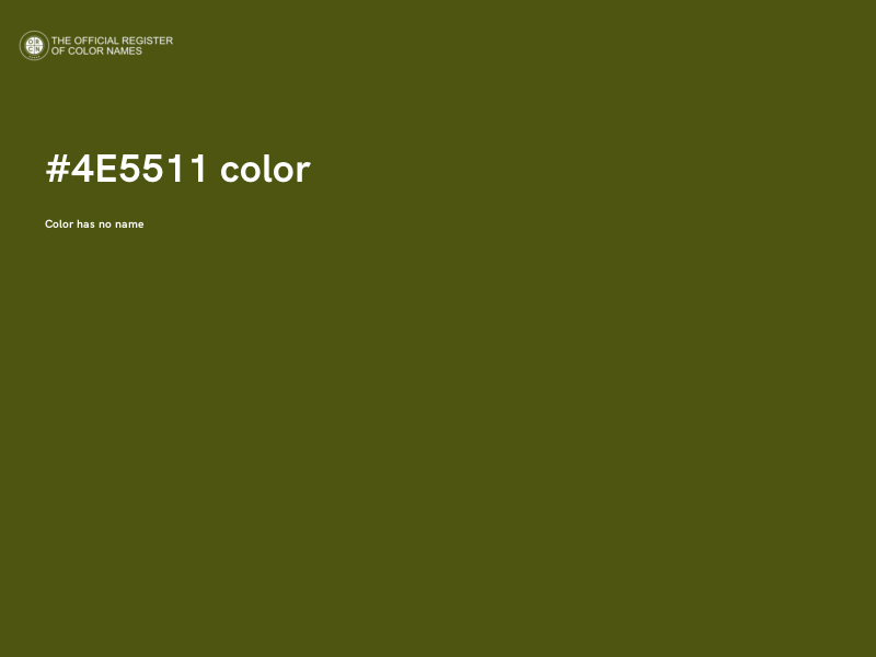 #4E5511 color image