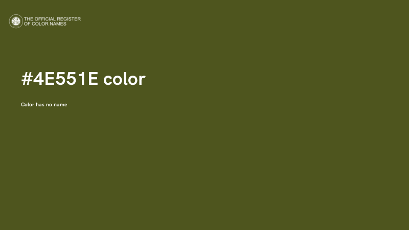 #4E551E color image