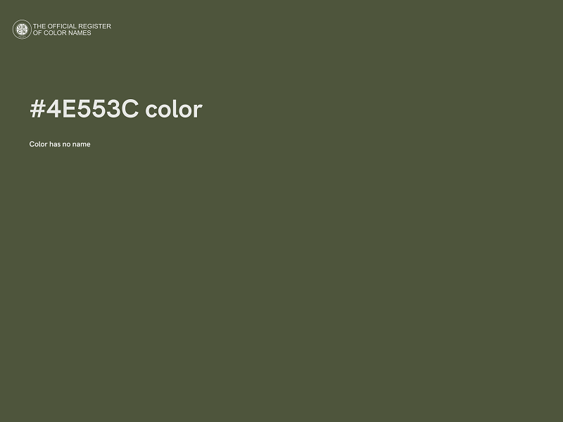 #4E553C color image