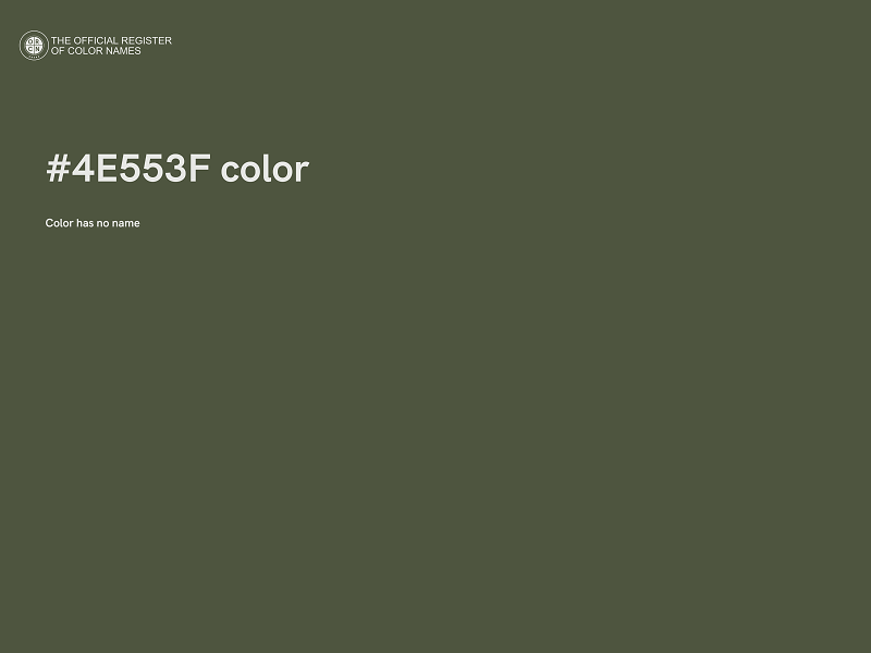 #4E553F color image