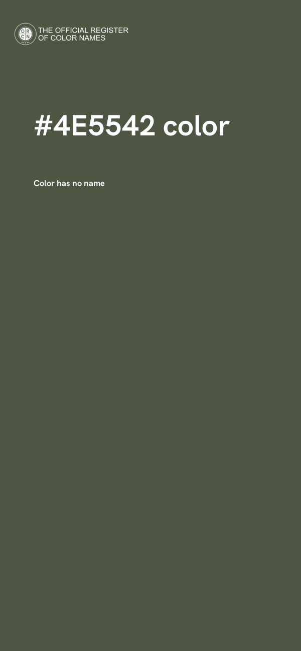 #4E5542 color image