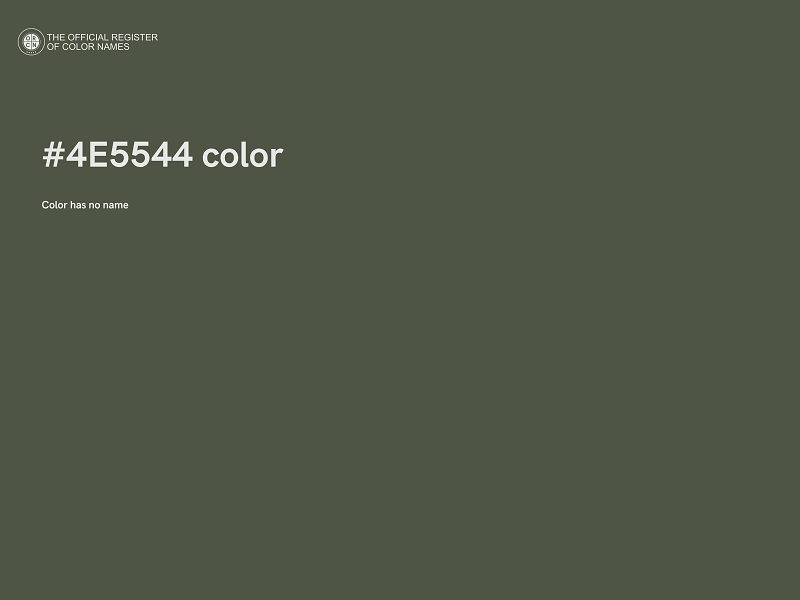 #4E5544 color image