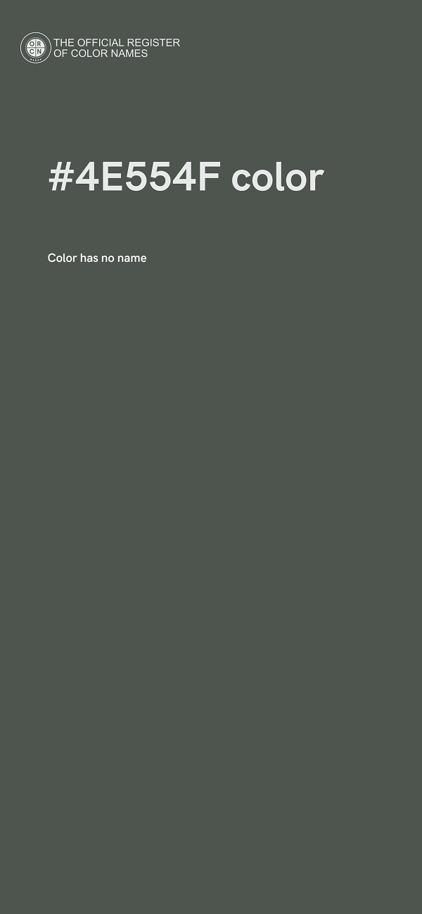 #4E554F color image