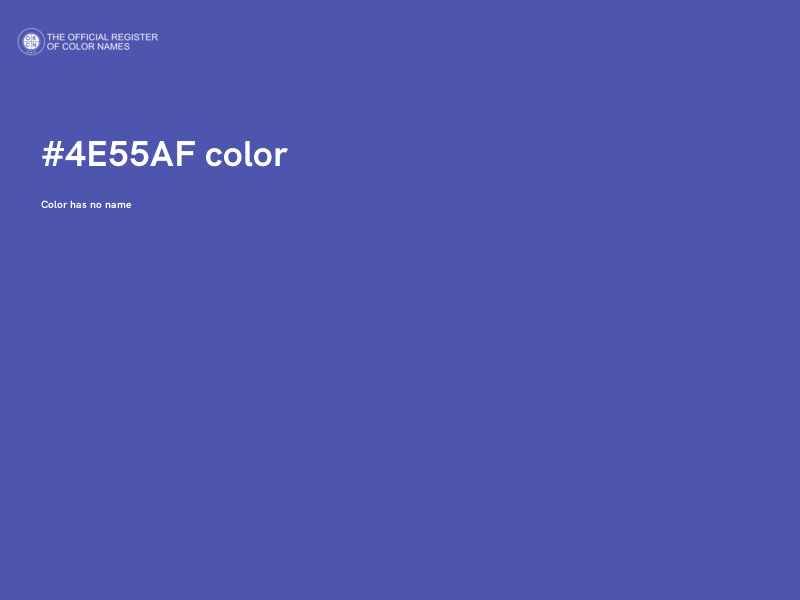 #4E55AF color image