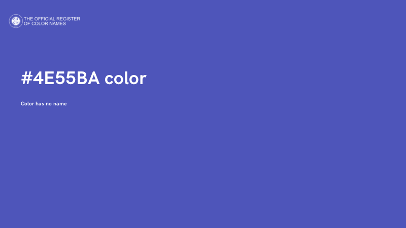 #4E55BA color image