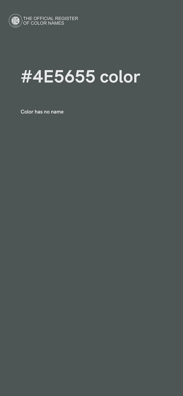 #4E5655 color image