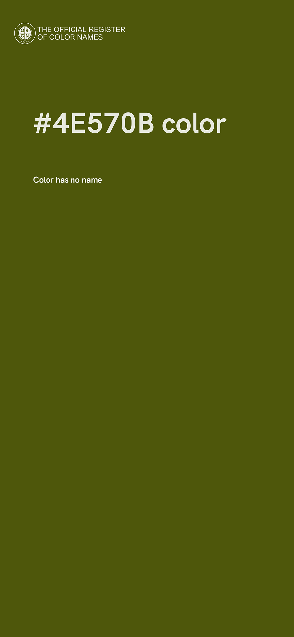 #4E570B color image