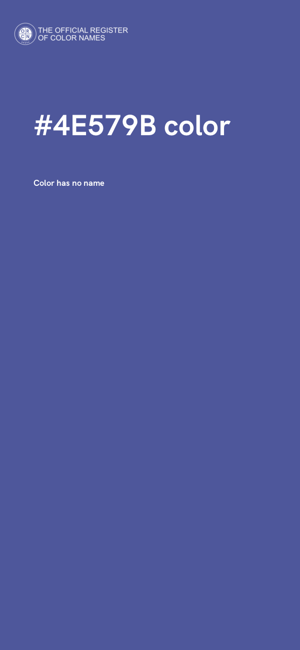 #4E579B color image