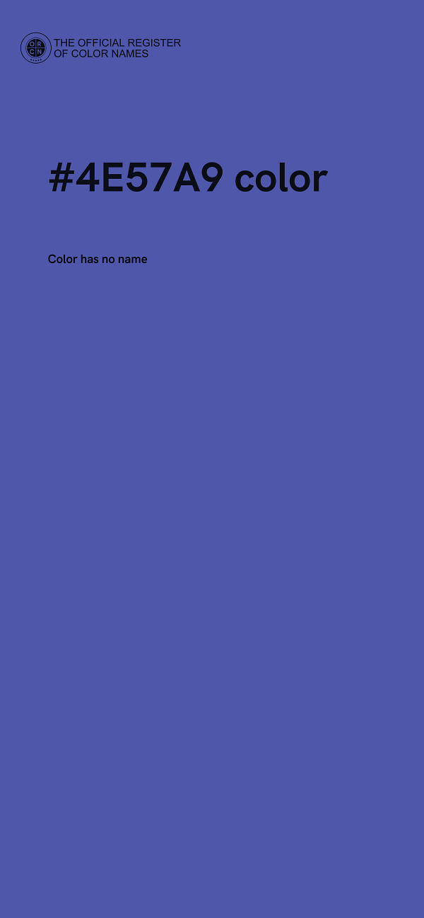 #4E57A9 color image