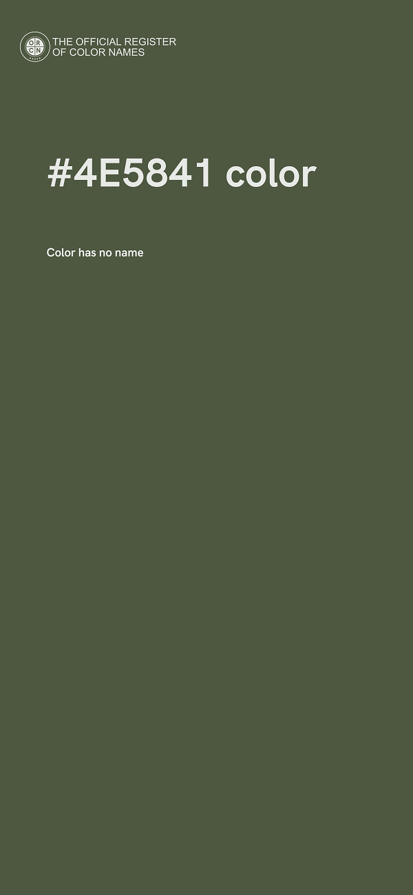 #4E5841 color image