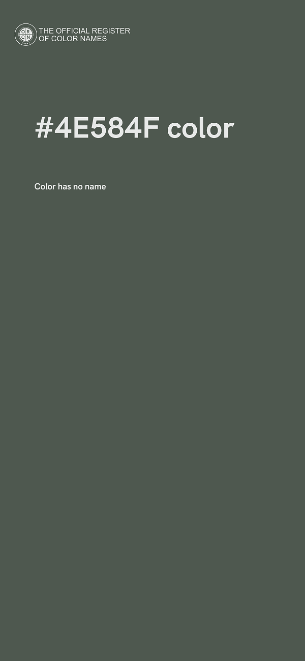 #4E584F color image