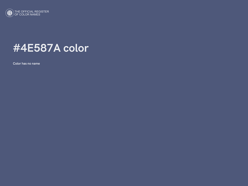 #4E587A color image