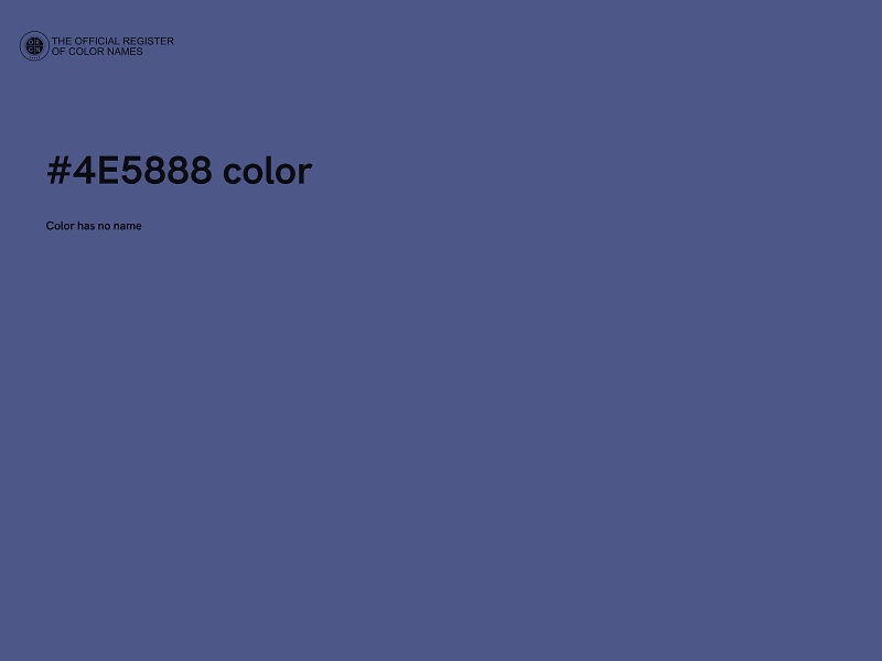 #4E5888 color image