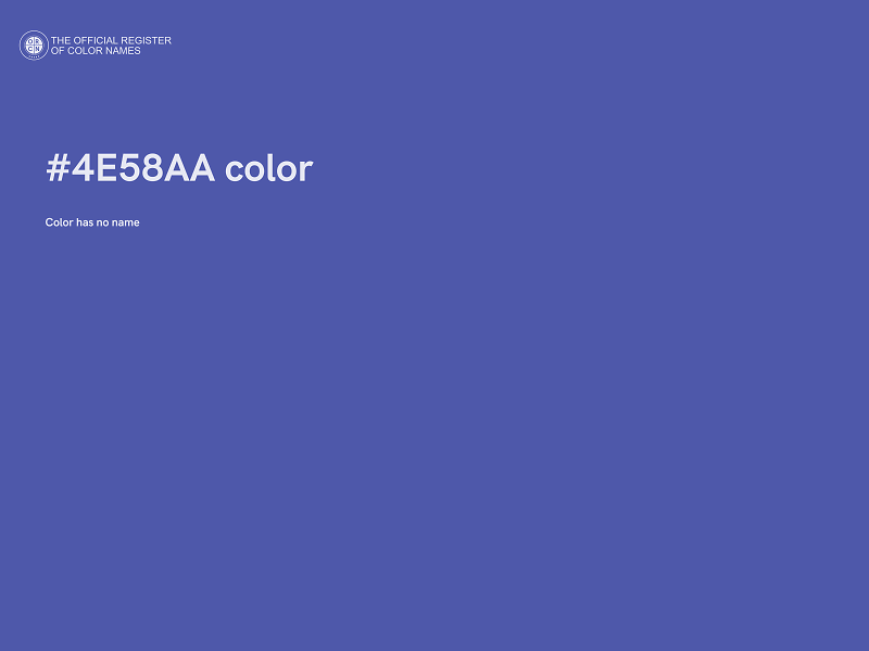 #4E58AA color image