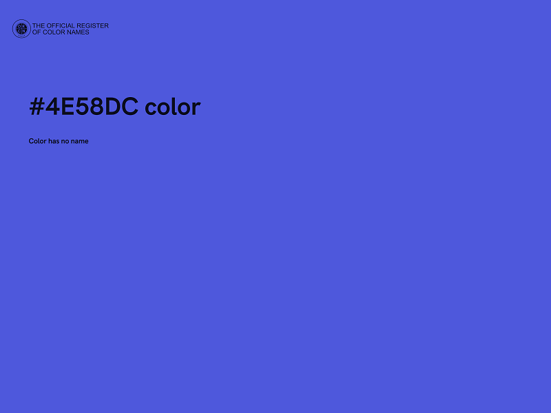 #4E58DC color image