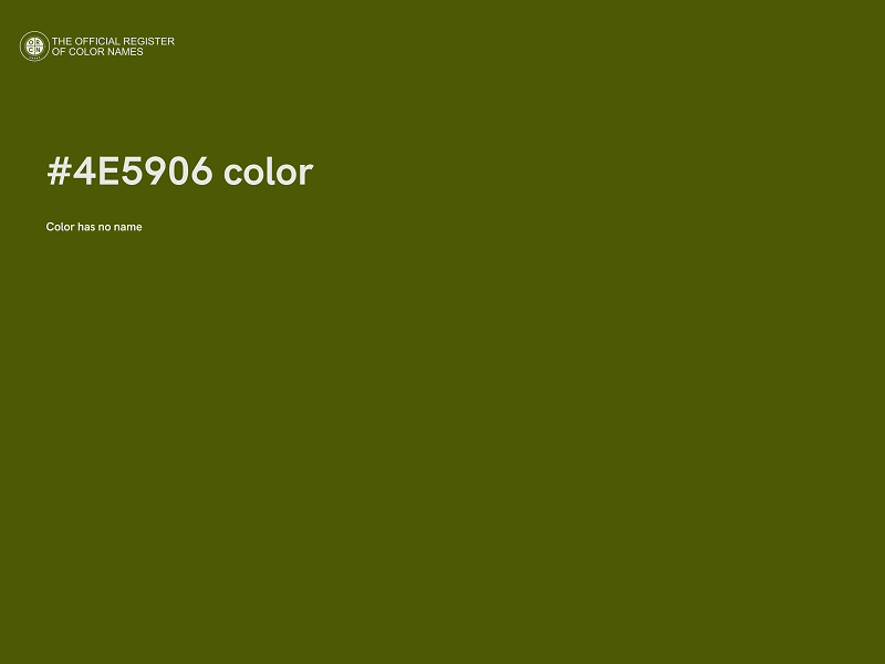 #4E5906 color image