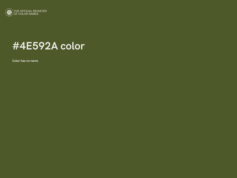 #4E592A color image