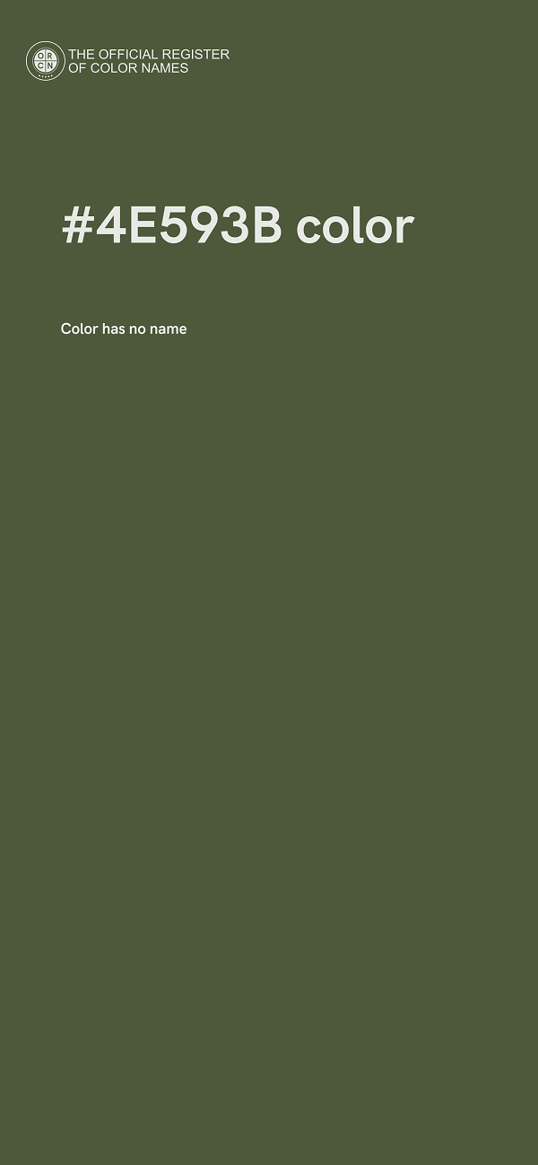 #4E593B color image