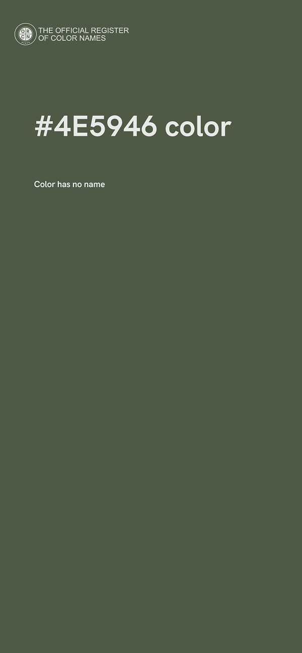 #4E5946 color image