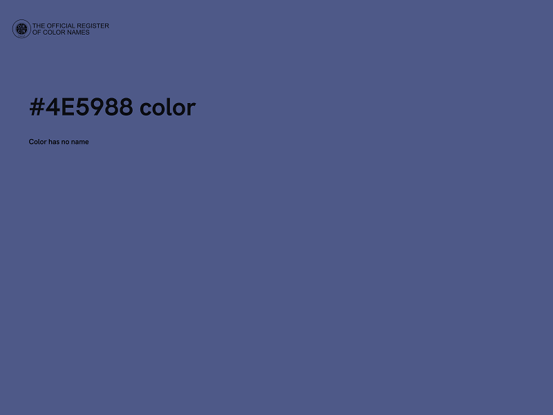 #4E5988 color image