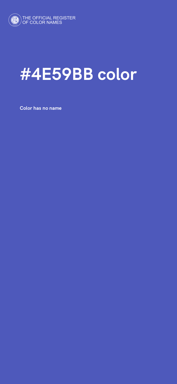 #4E59BB color image