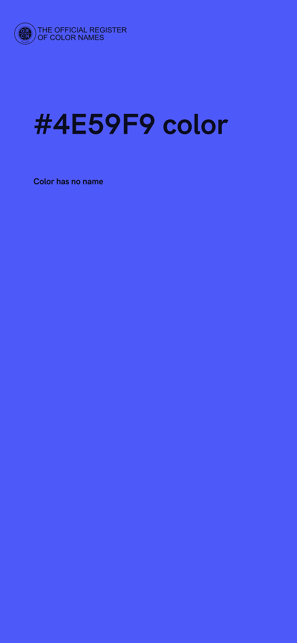 #4E59F9 color image