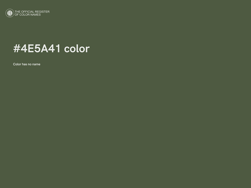 #4E5A41 color image