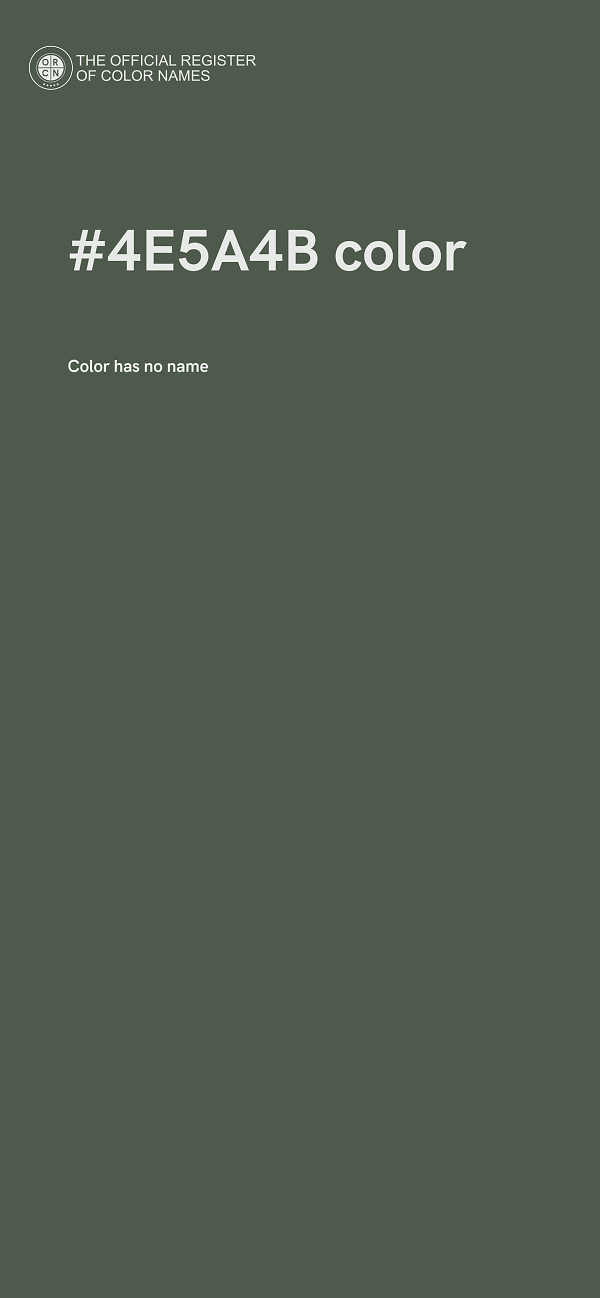 #4E5A4B color image