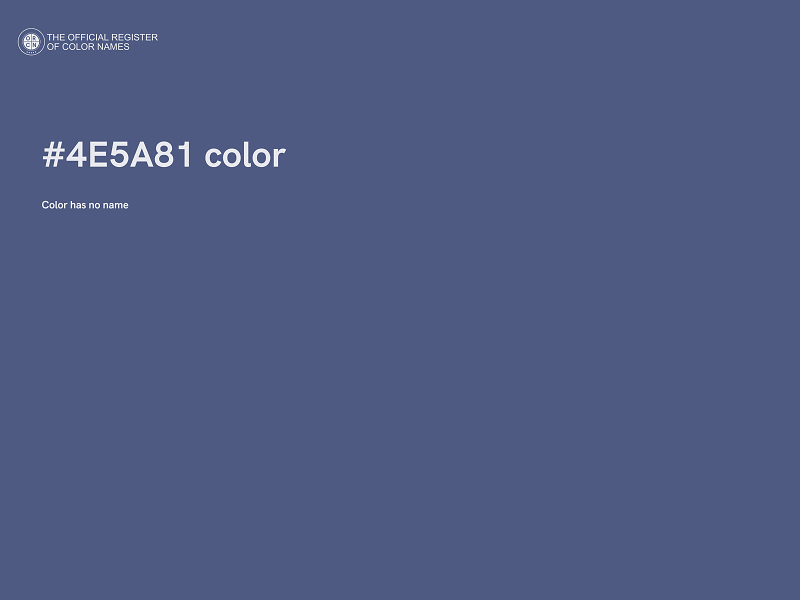 #4E5A81 color image