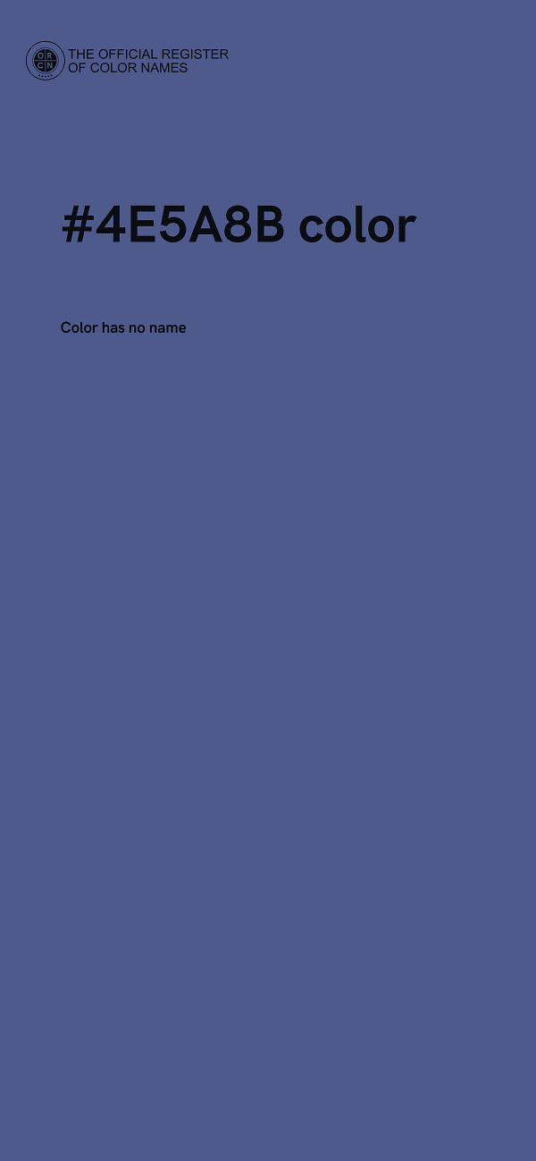 #4E5A8B color image