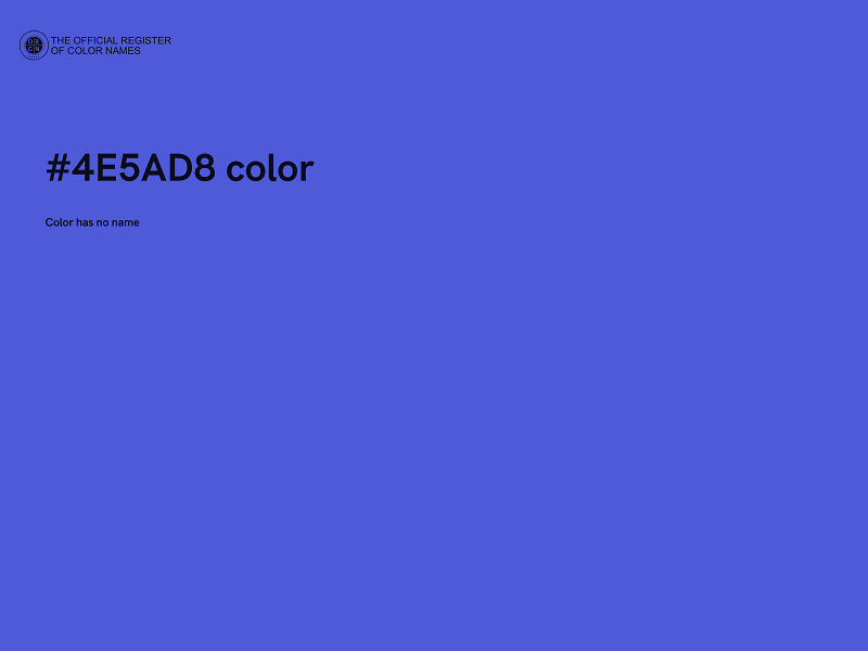 #4E5AD8 color image