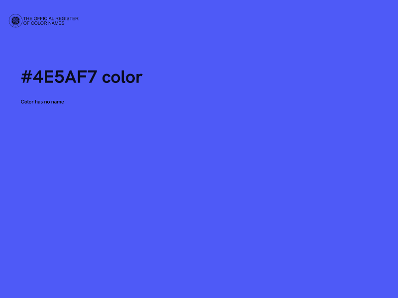 #4E5AF7 color image